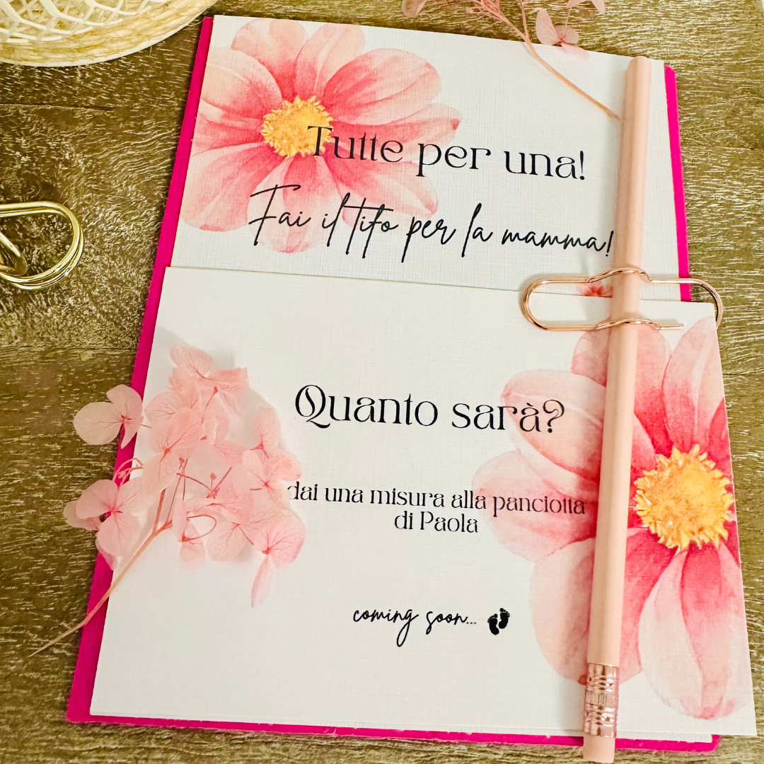 Inviti e giochi originali per baby shower