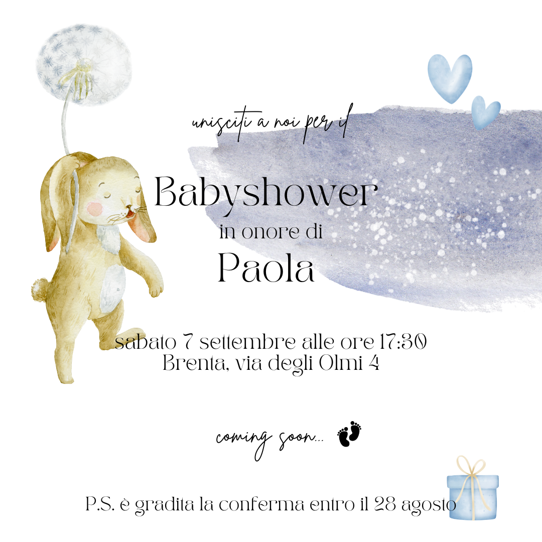 Inviti Originali per Baby Shower e Gender Reveal in Versione Digitale
