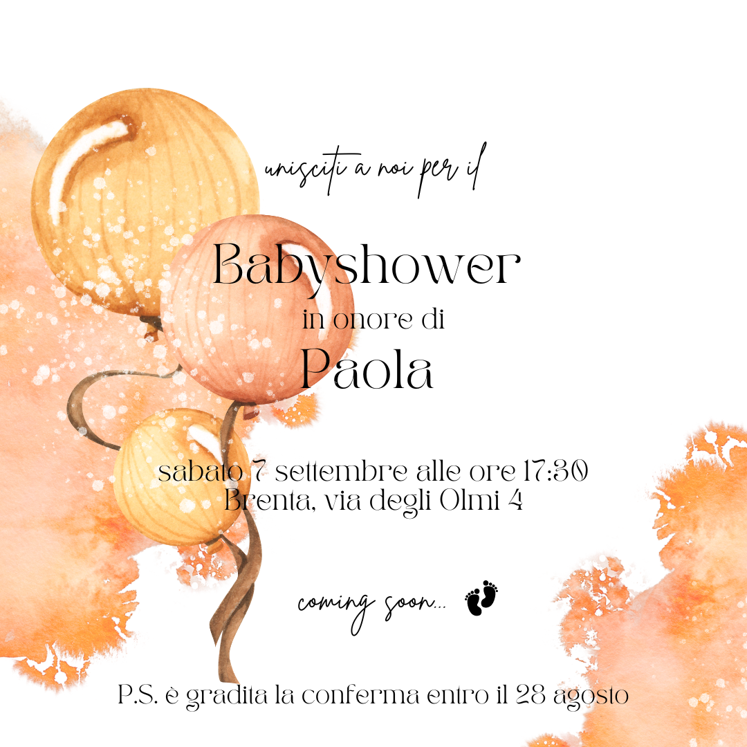 Inviti Originali per Baby Shower e Gender Reveal in Versione Digitale