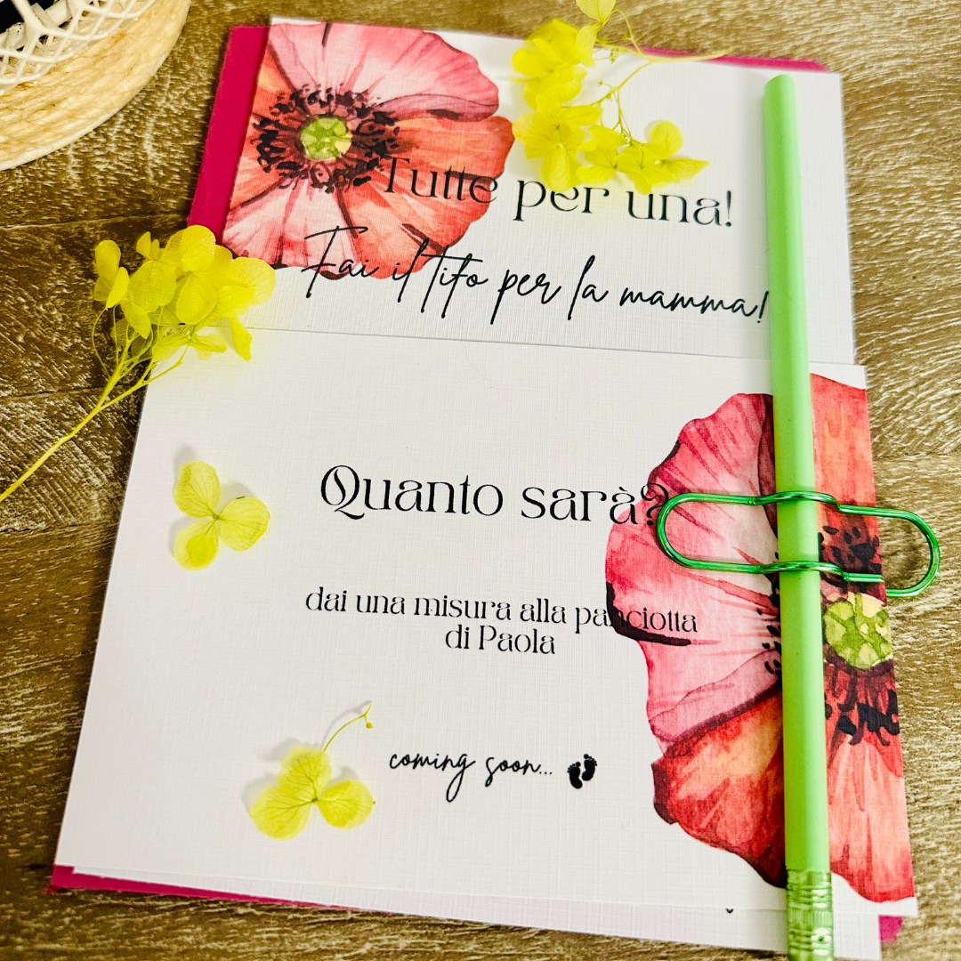 Inviti e giochi originali per baby shower