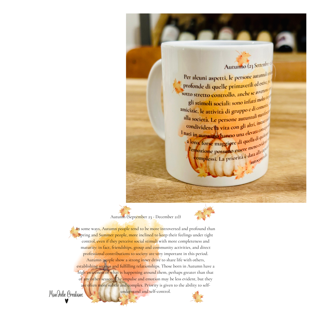 Tazza Mug Originale per Compleanno della Stagione in cui Nasci
