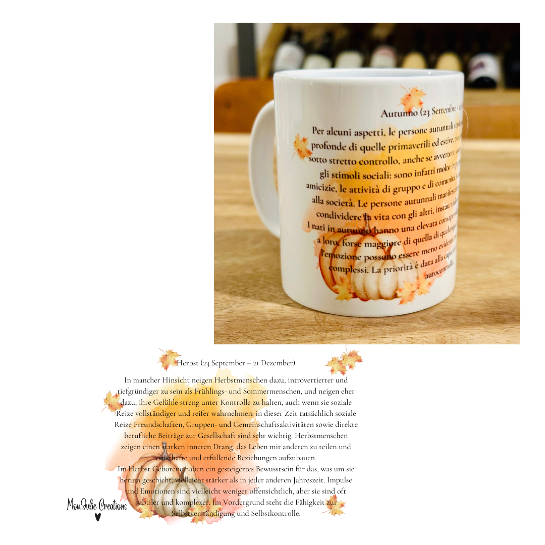 Tazza Mug Originale per Compleanno della Stagione in cui Nasci