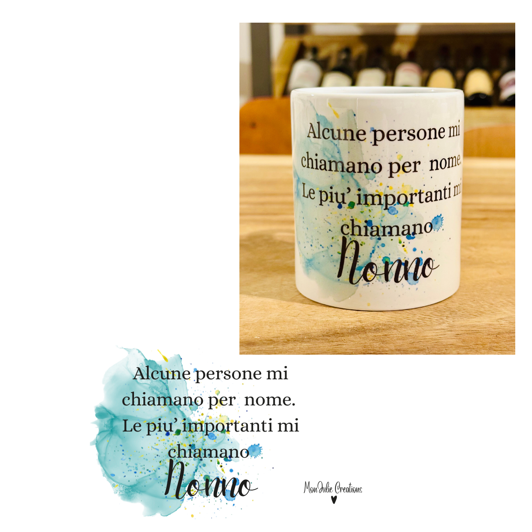 Tazza Mug per Nonno e Nonna Originale con Dedica