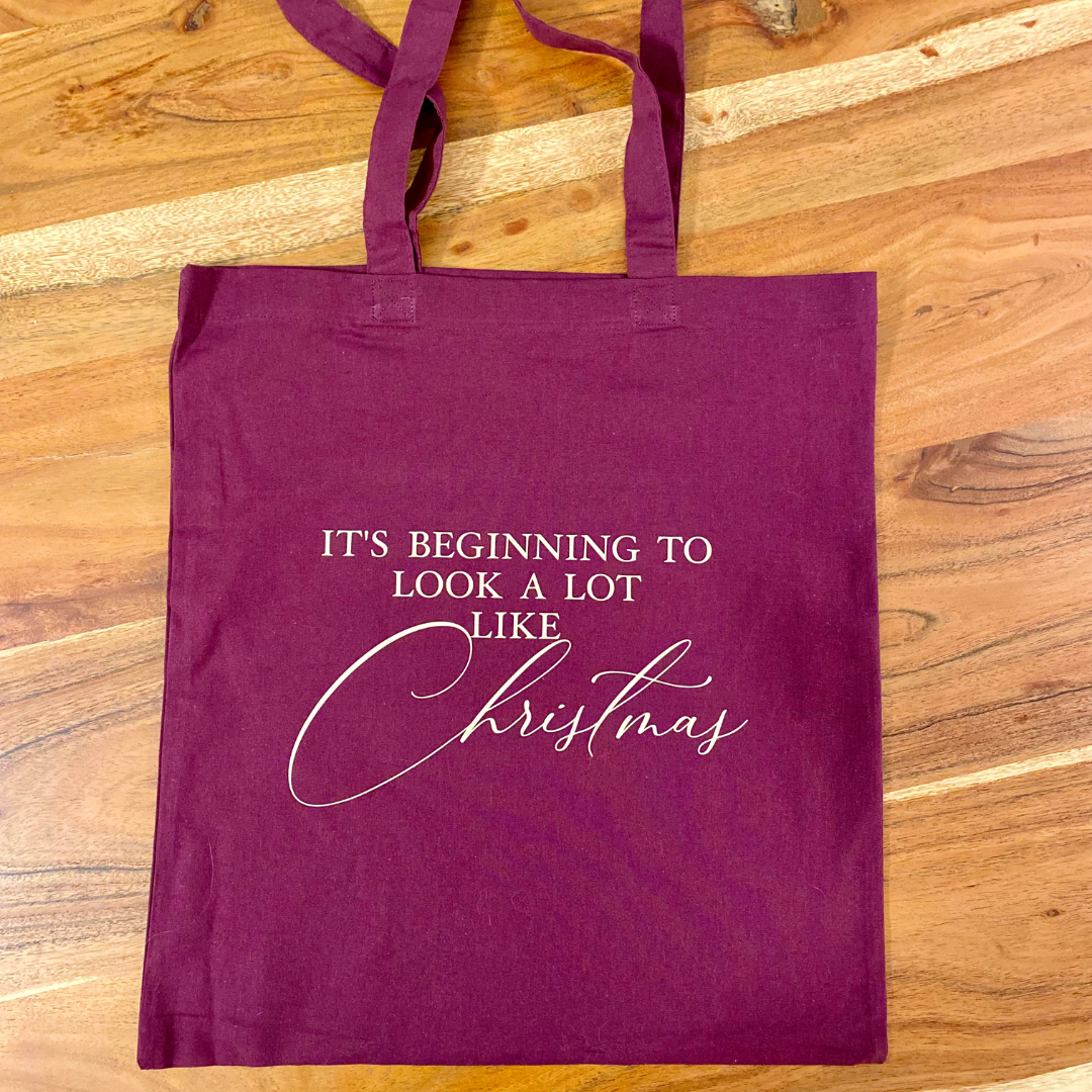 Tote Bags Natalizie con Scritte Originali