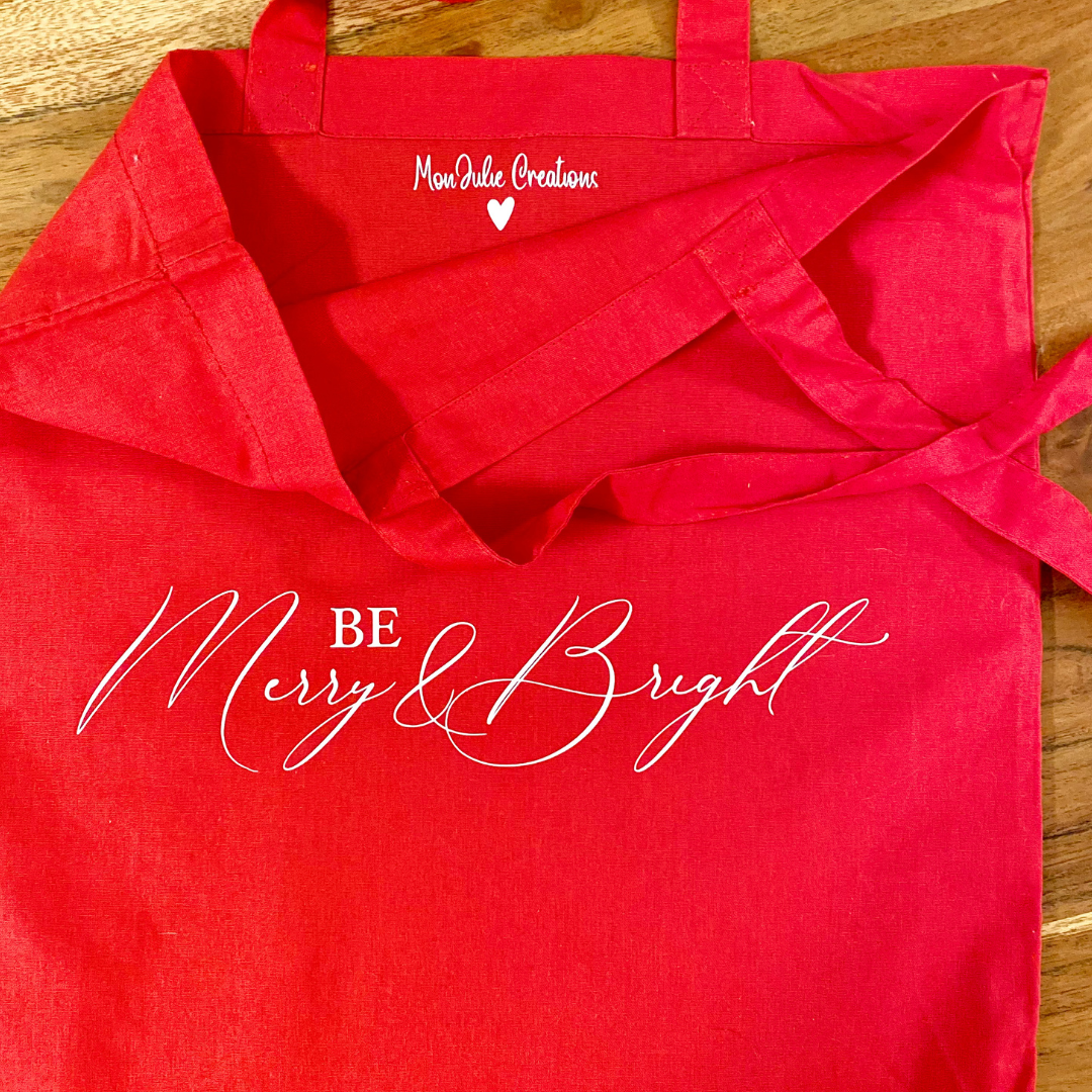 Tote Bags Natalizie con Scritte Originali