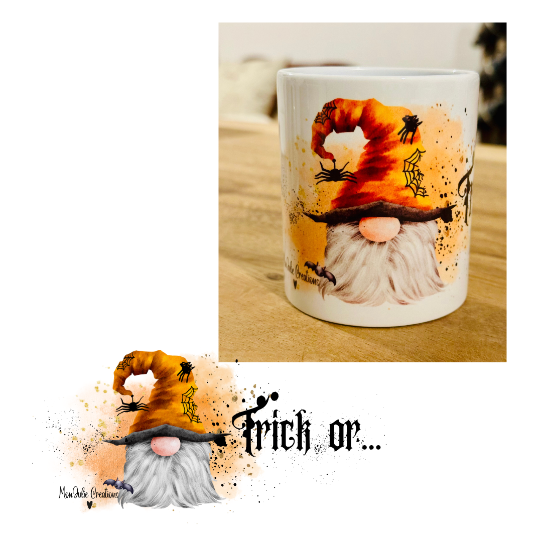 Tazze Mugs di Halloween Originali con una Simpatica Coppia di Gnomi