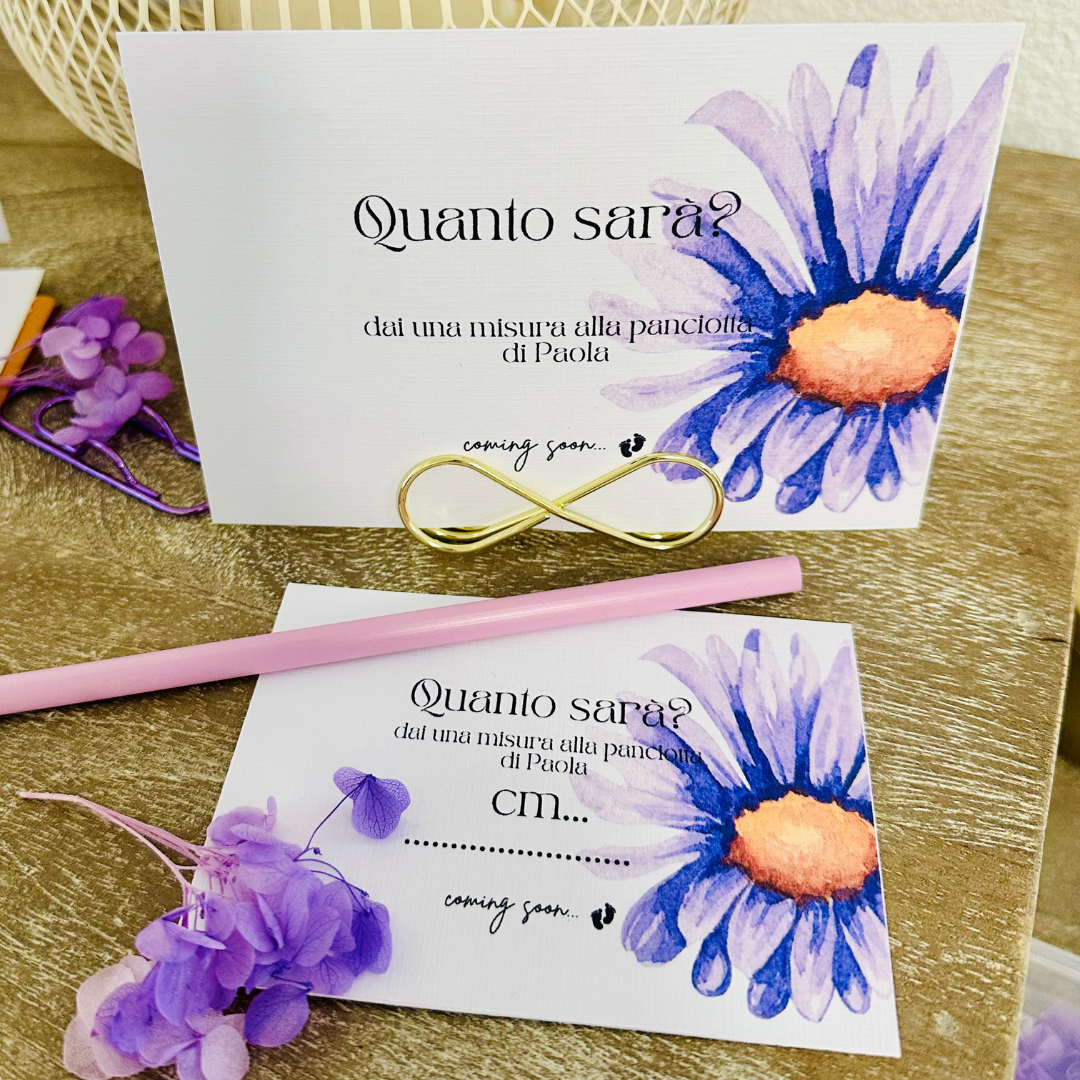 Inviti e iochi originali per baby shower