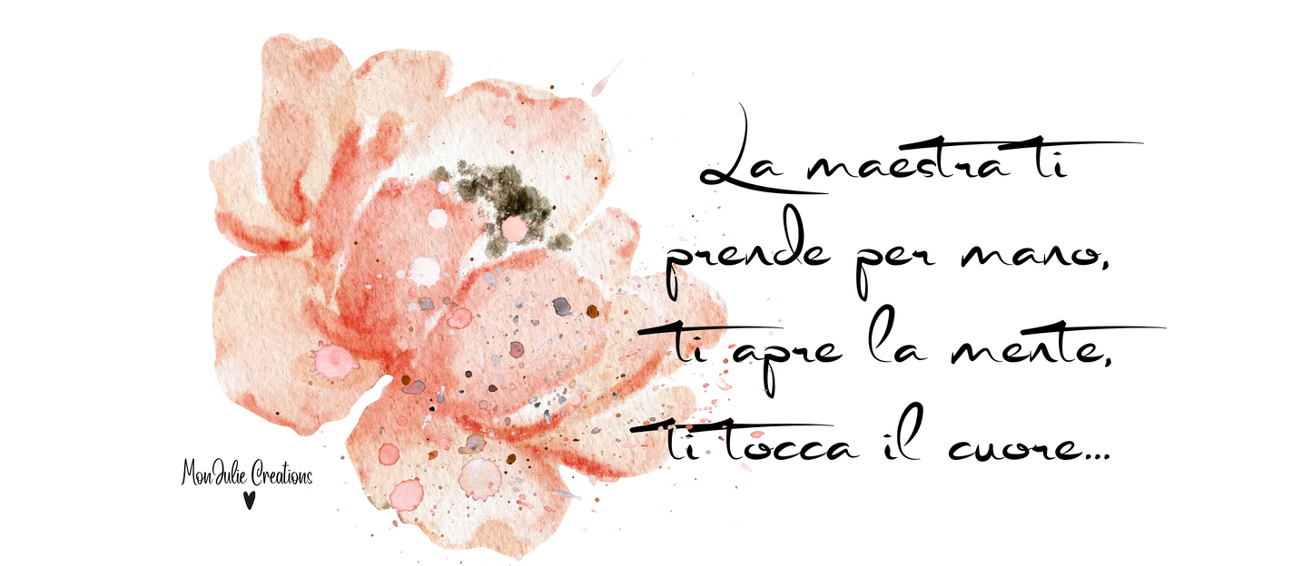 grafica per tazza personalizzata con fiore rosa pastello e scritta elegante – regalo artigianale