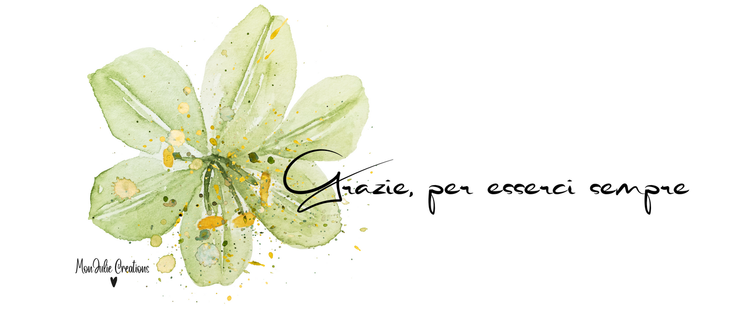 Grafica per tazza personalizzata con fiore verde e scritta delicata – tazza in ceramica fatta a mano