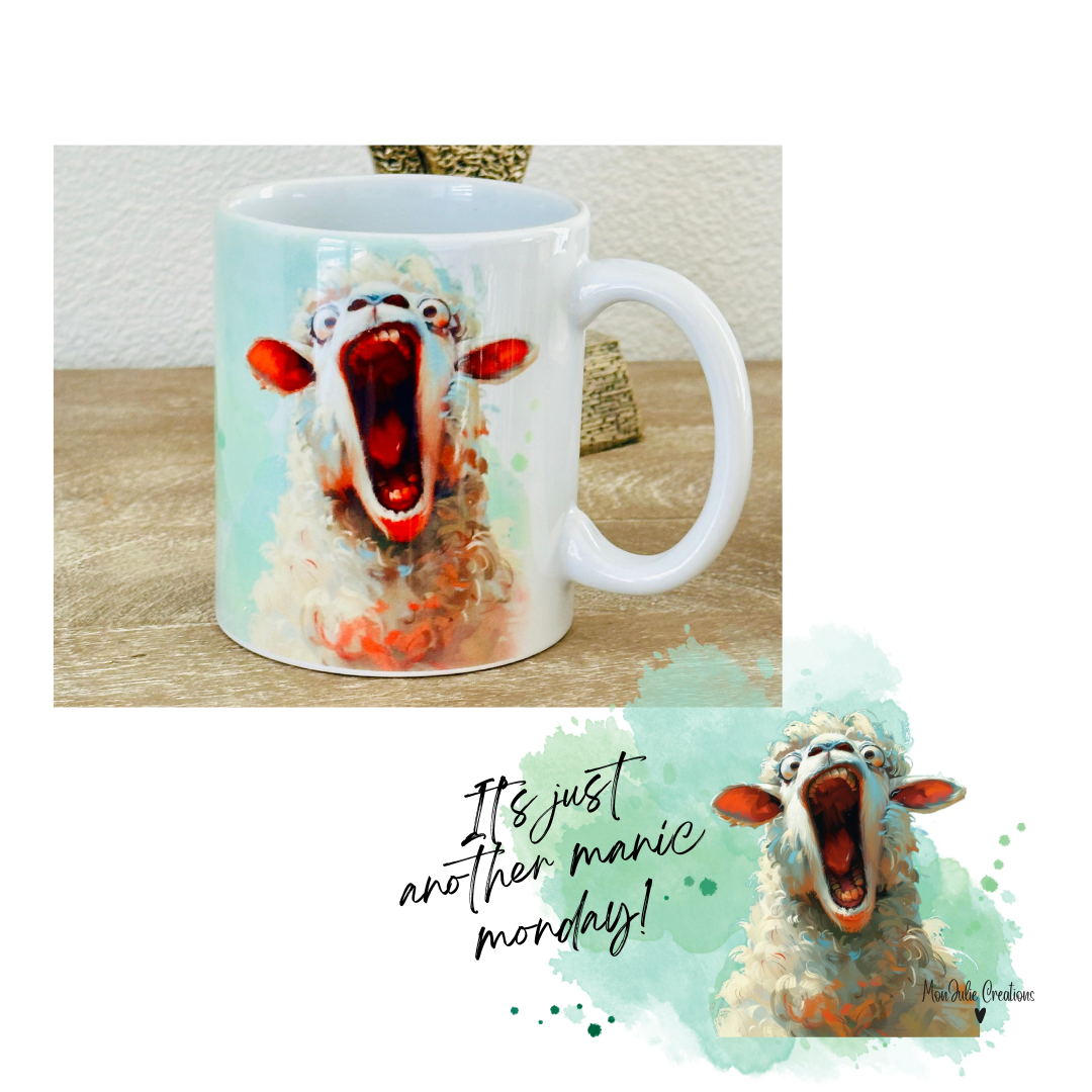 Tazza Mug per il Lunedi' Originale e Ironica con Animali Divertenti