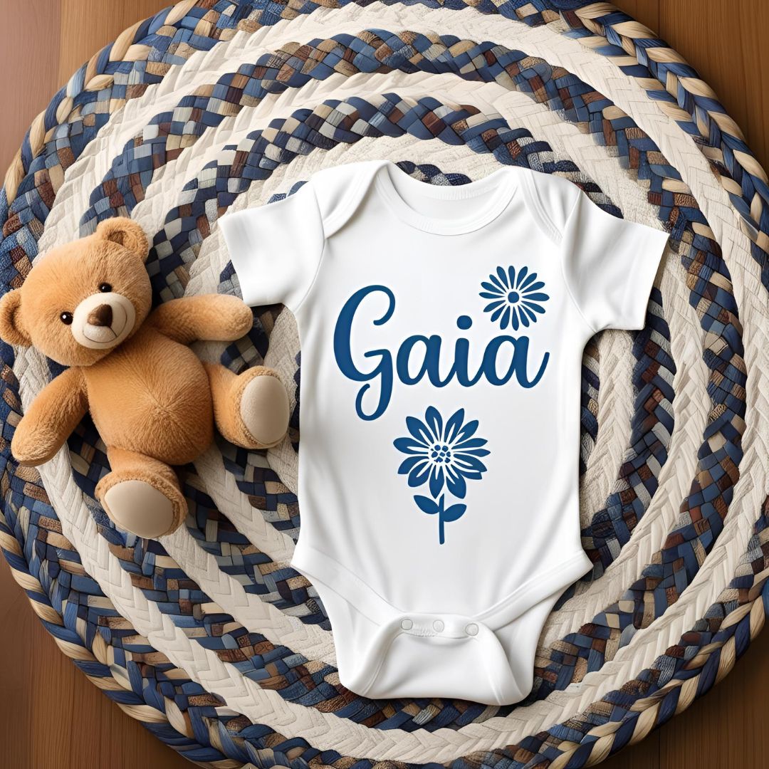 Body Neonato Personalizzato con Nome e Animaletto-Regalo Nascita