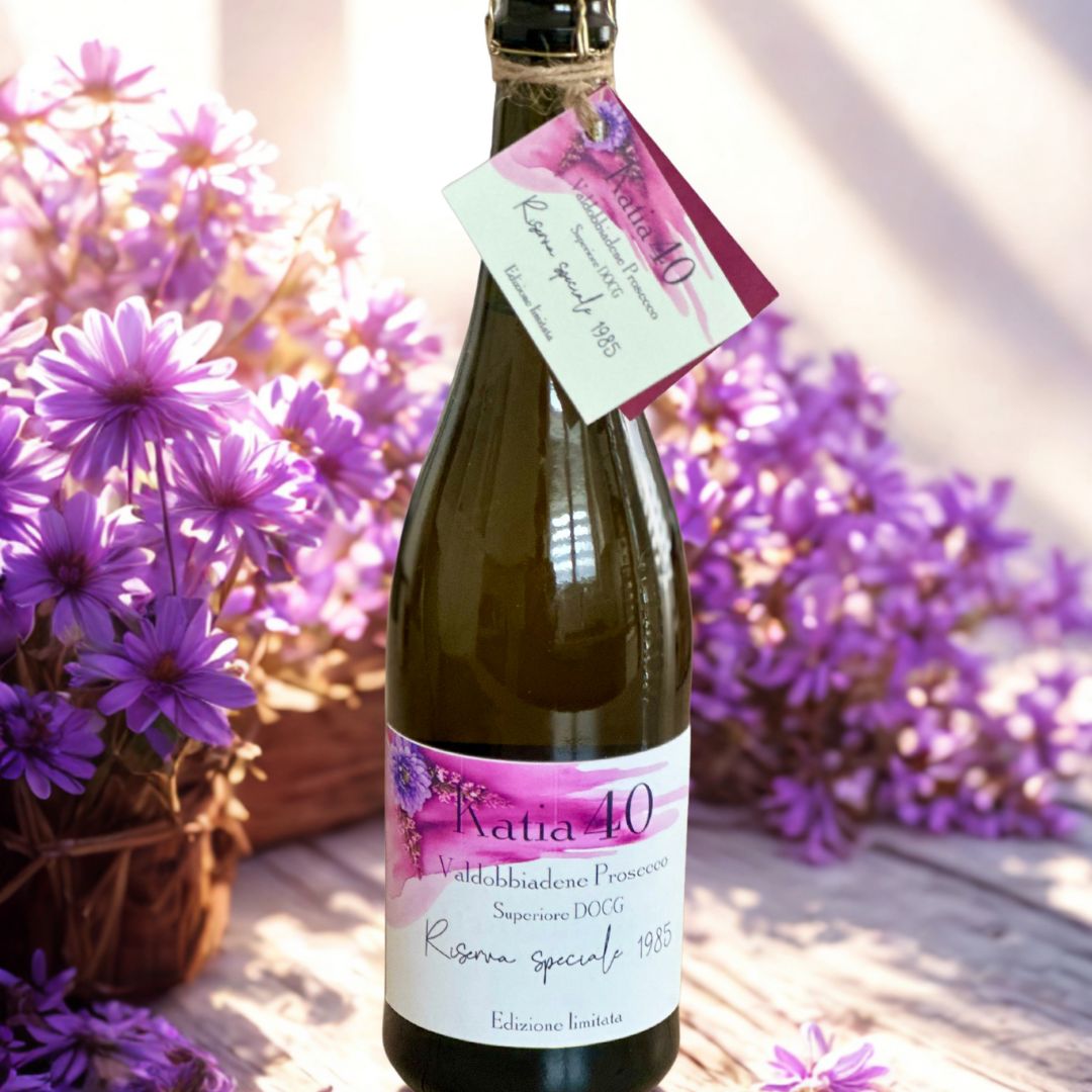 Etchetta personalizzata per bottiglia di vino, prosecco o spumante - ideale per compleanni, anniversari ed eventi speciali