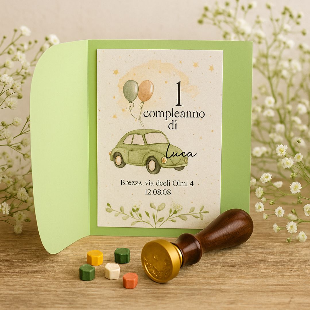 Inviti Primo Compleanno Personalizzati e Colorati per Bambini