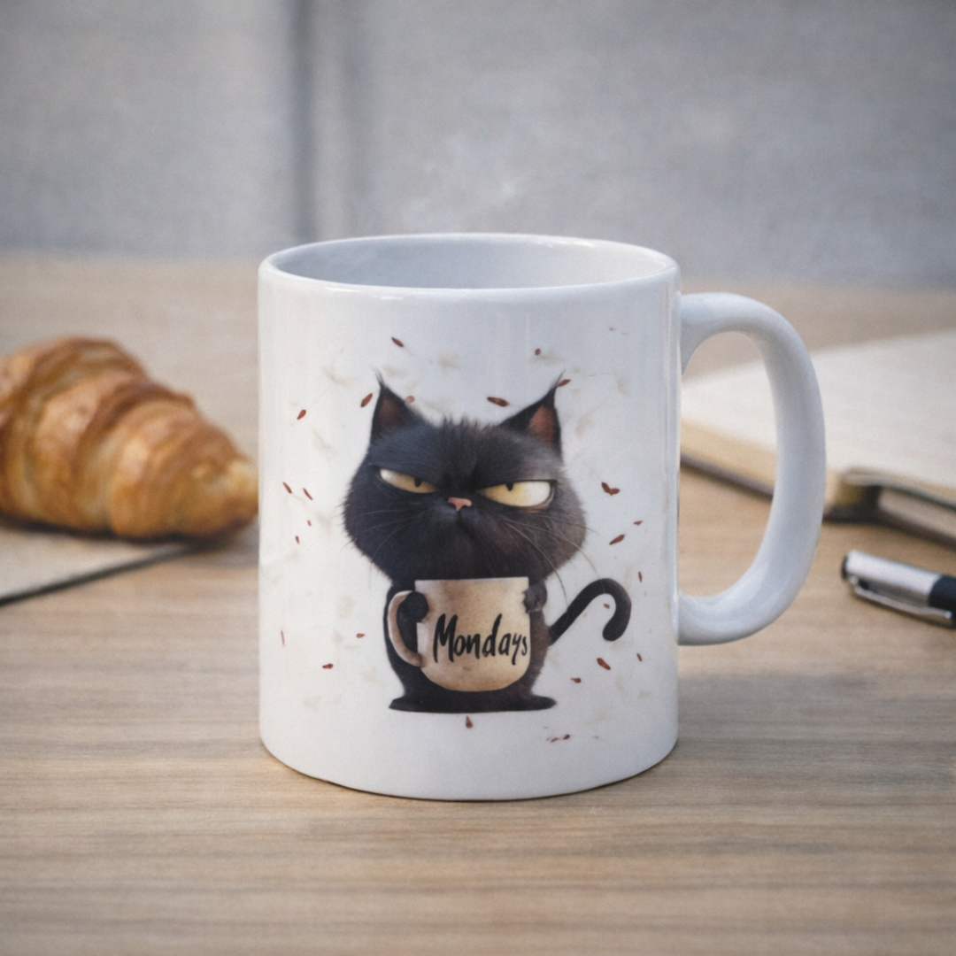 Tazza Mug per il Lunedi' - Originale e Ironica con Animali Divertenti