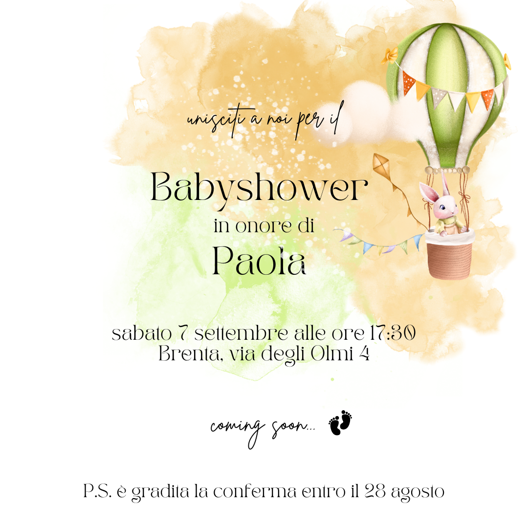 Inviti Originali per Baby Shower e Gender Reveal in Versione Digitale