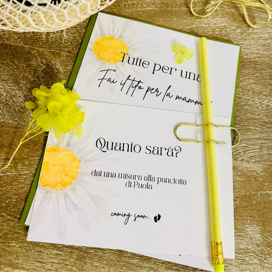 Inviti e giochi originali per baby shower