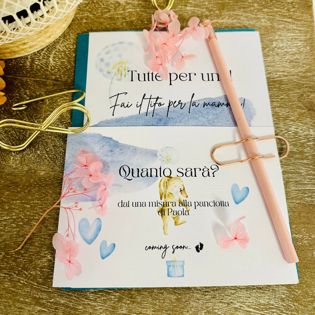 Inviti e giochi originali per baby shower