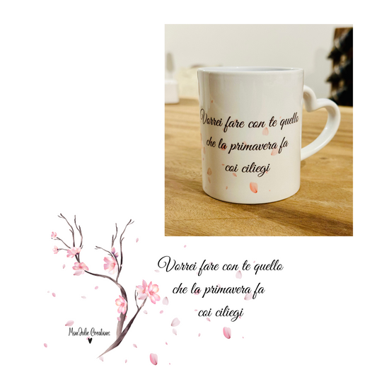 Tazza Mug per Innamorati Originale con Frase Poetica