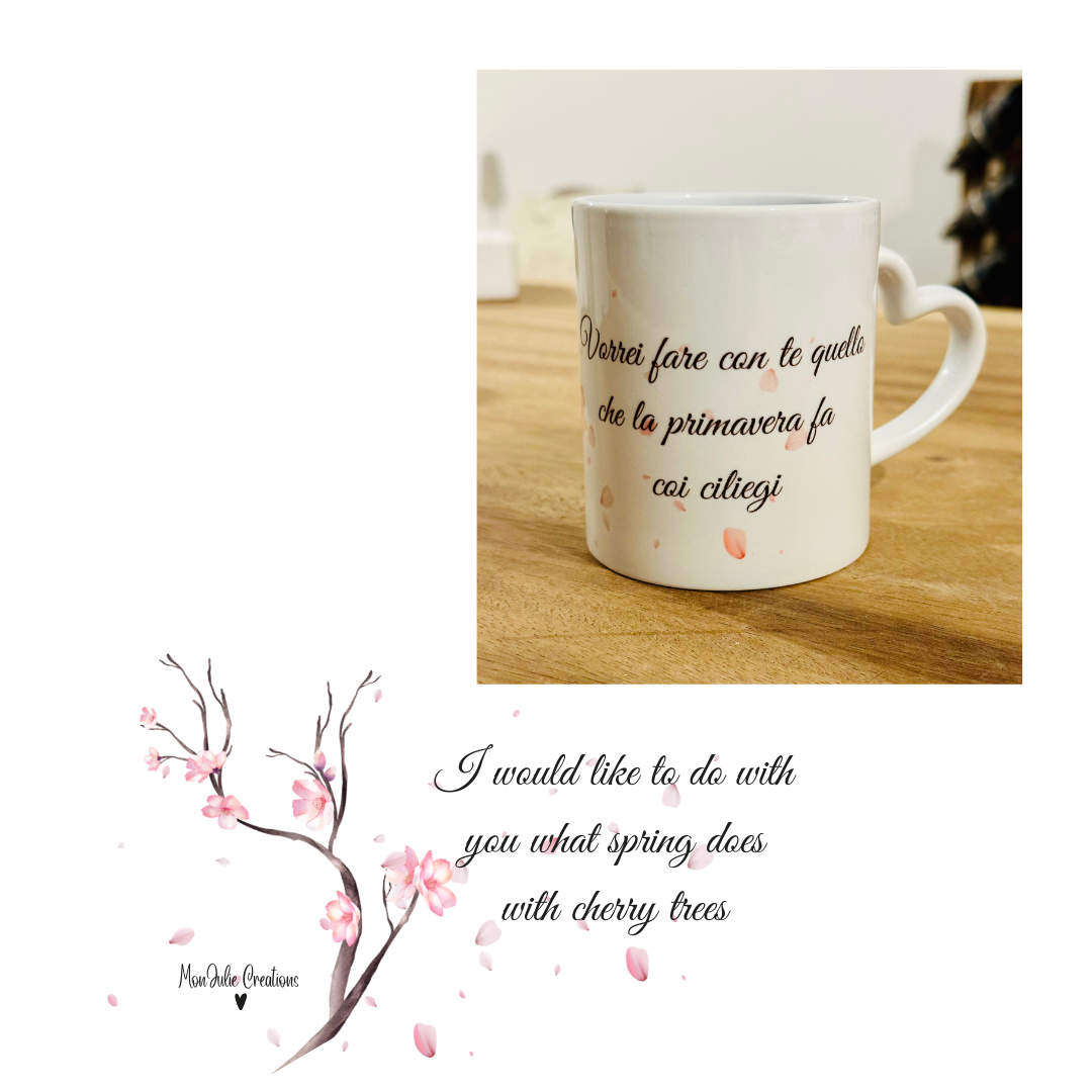 Tazza Mug per Innamorati Originale con Frase Poetica