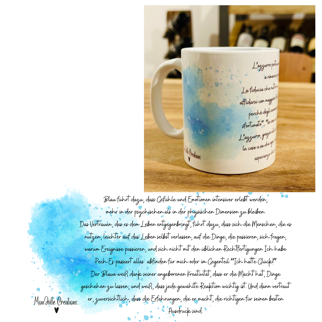 Tazza Mug Originale e Super Colorata "Dimmi che colore indossi e ti diro' chi sei"