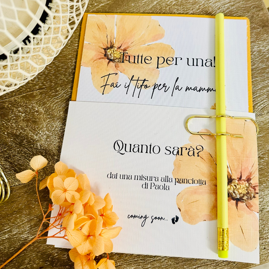 Inviti e giochi originali per baby shower