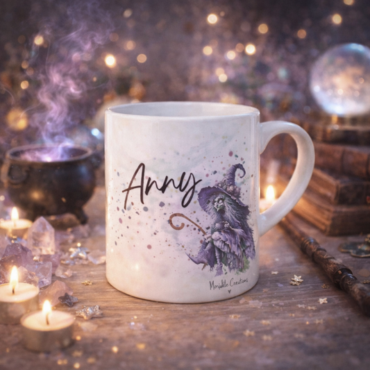 Tazza Mug con Strega e Nome - Personalizzata e Divertente